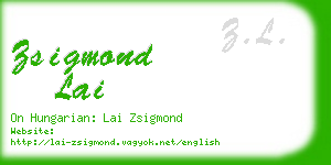 zsigmond lai business card